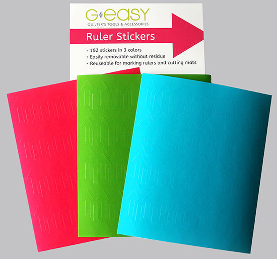 GEasy Ruler Stickers - Tropical Brights palette GE-1100