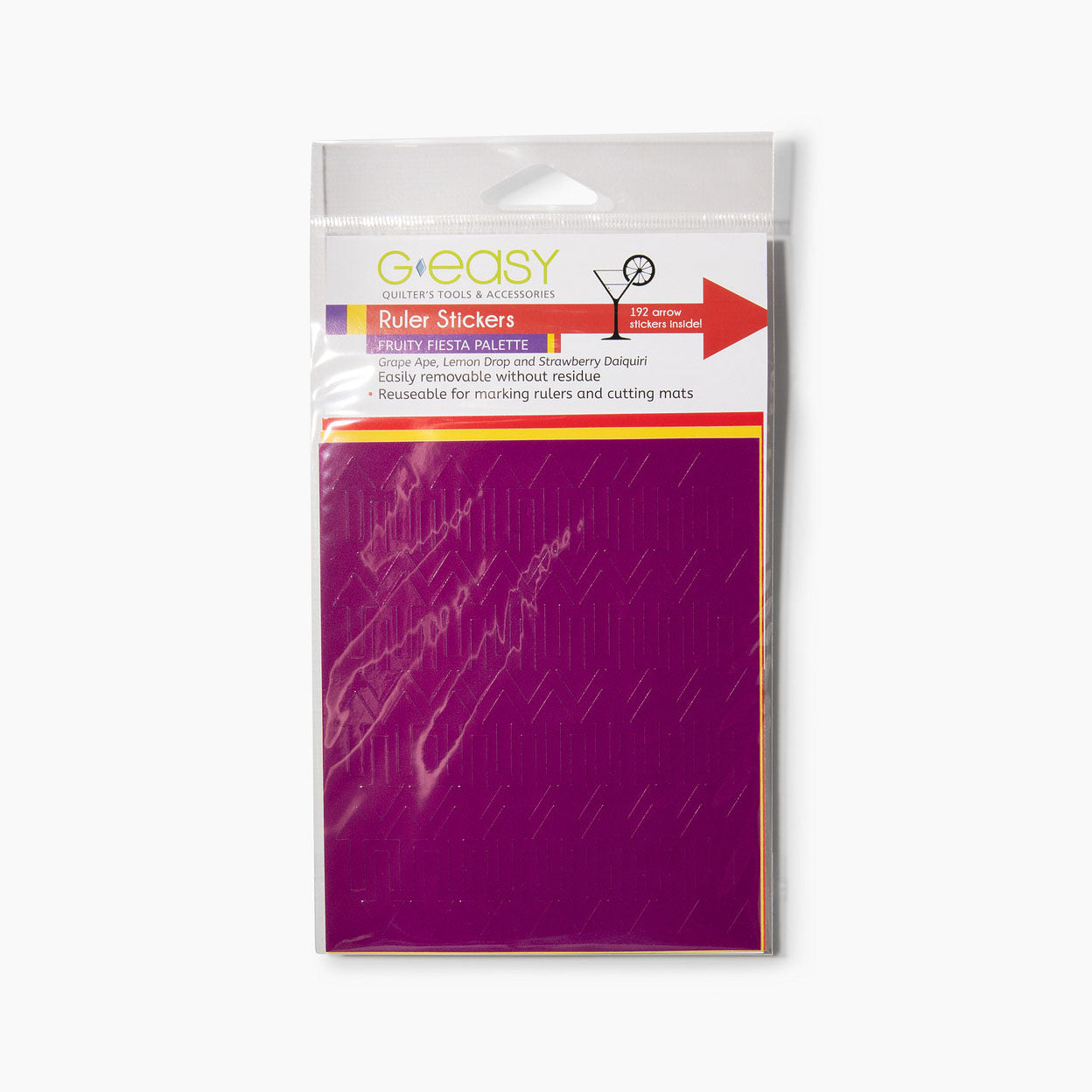 GEasy Ruler Stickers - Fruity Fiesta palette GE-1101